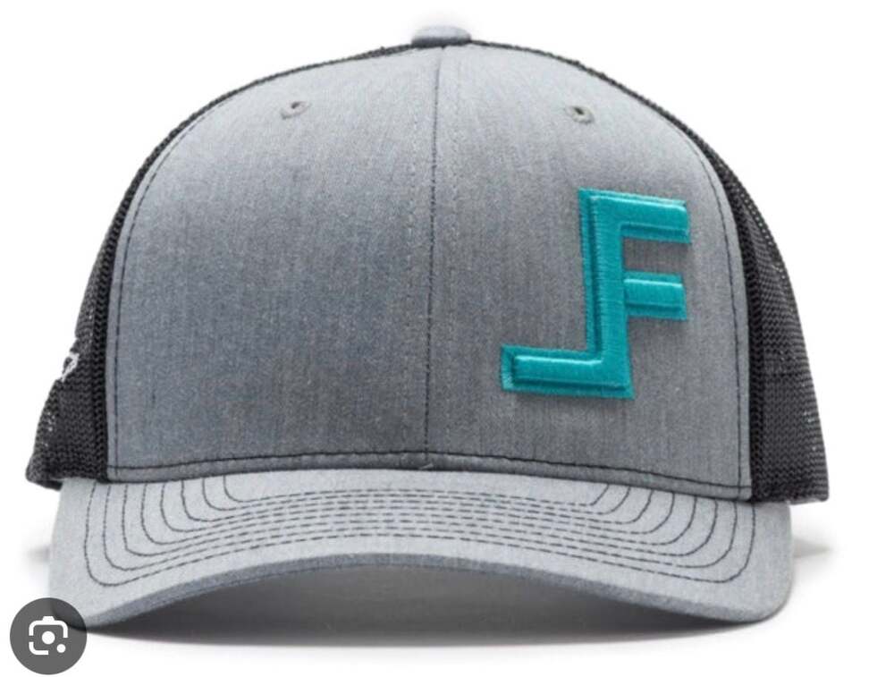 Lane Frost Brand Logo Grey and Black Trucker Hat Richardson Rodeo Western